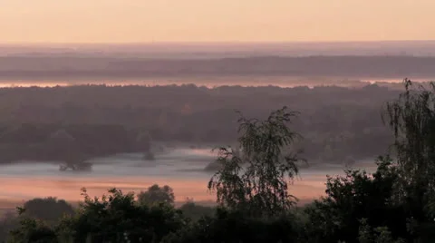 Misty dawn Stock Footage 24036997