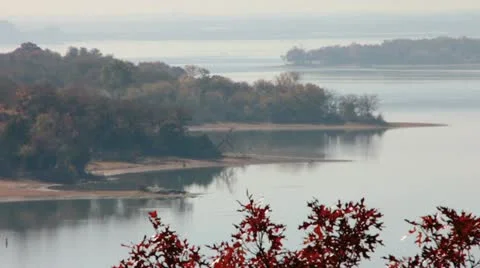 Misty Eagle Mtn Lake Stock Footage 20491064