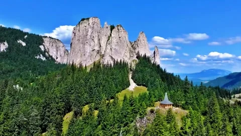 Misty Forest Mountains Stock Footage 322828109