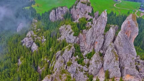 Misty Forest Mountains Stock Footage 322828505