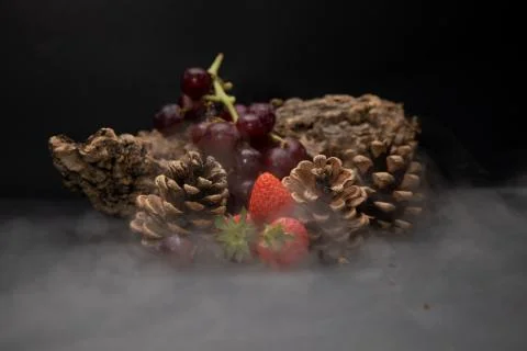 Misty fruit 스톡 사진