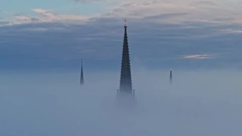 Misty Hamburg Stock Footage 304177839