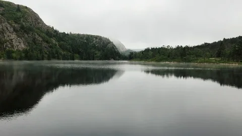 Misty lake timelapse Video stock 103498860