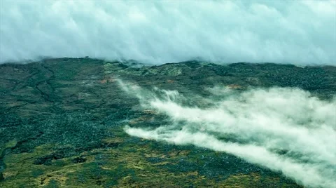 The misty landscape from above the clouds, Magic Lantern RAW video Stock Footage 42795040