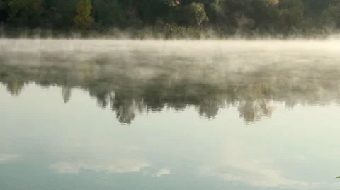Misty morning Stock Footage 8766768