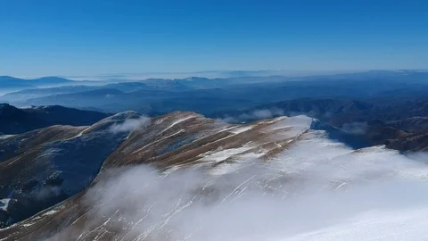 The misty mountain Stock Footage 99390209