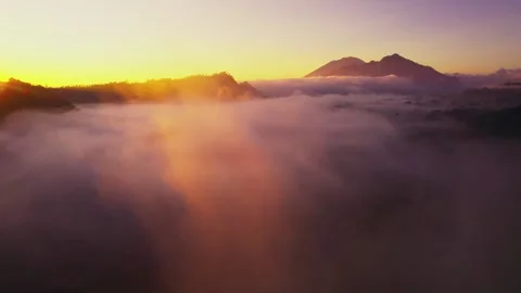 Misty mountain Stock Footage 303748778