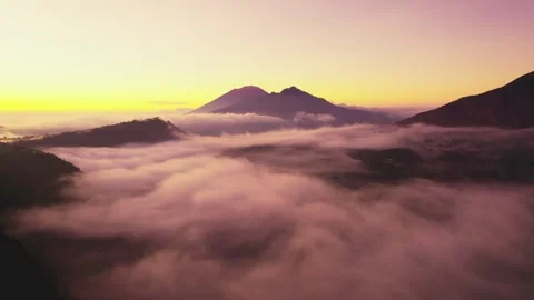 Misty mountain Stock Footage 303748932