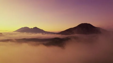 Misty mountain Stock Footage 303748956