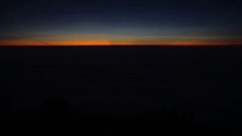 Misty Mountain Peak FIrst Light Stock Footage 72524482