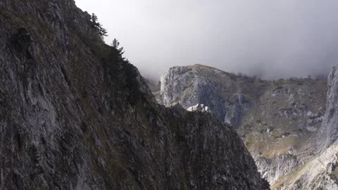 Misty Mountain Range at Daylight. Stock Footage 255249690