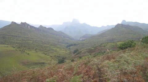 Misty Mountain Scene Video stock 1086867