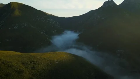 Misty Mountain Sunrise Valhalla Stock Footage 260295481