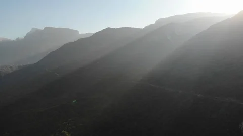 Misty mountain top Video stock 106948680