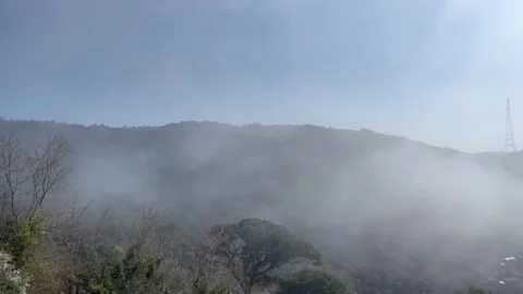 Misty mountains country Stock Footage 240325908