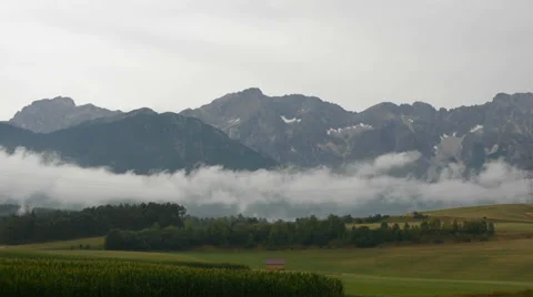 Misty mountains Stock Footage 29654473