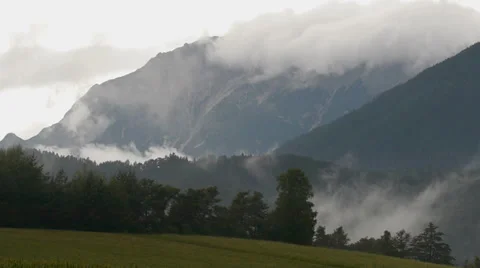 Misty mountains Stock Footage 29654546