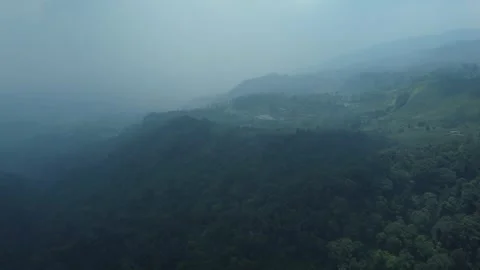 Misty mountains Stock Footage 258901962