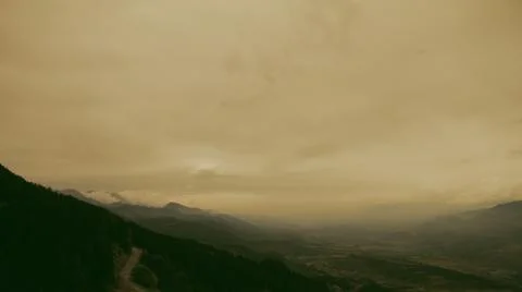 Misty Mountains Stock Photos