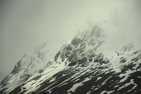 Misty mountains Stock Photos