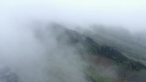 Misty Mountains Rocks Stock Footage 113124116