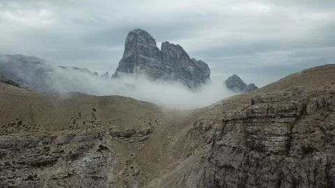 Misty Mountains Wrapped in Clouds Stock Footage 300935651