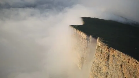 Misty Mountaintop Canyon Stock-Footage 87751772