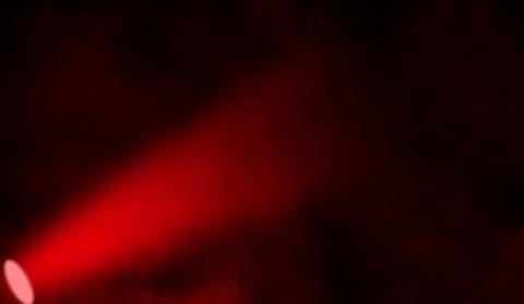 Misty projector . Red spotlight with smoke fog effect . Background texture. Stock Illustration
