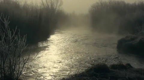 Misty River 3 Video stock 22070078