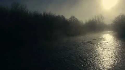 Misty River 4 Video stock 22066451