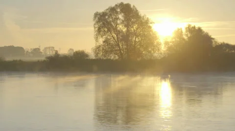 Misty River Stock Footage 36052359