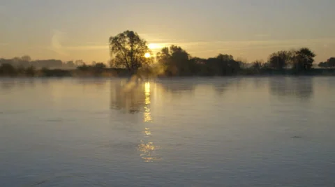 Misty River Stock Footage 36053020