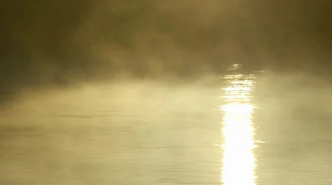 Misty River Stock Footage 36053211