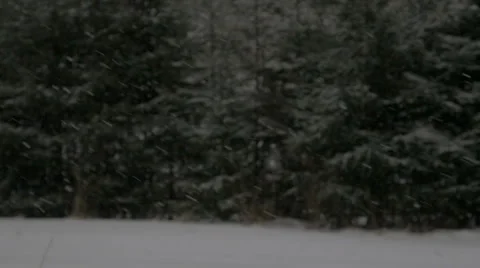 Misty river in winter slow motion scene Stock Footage 47660844