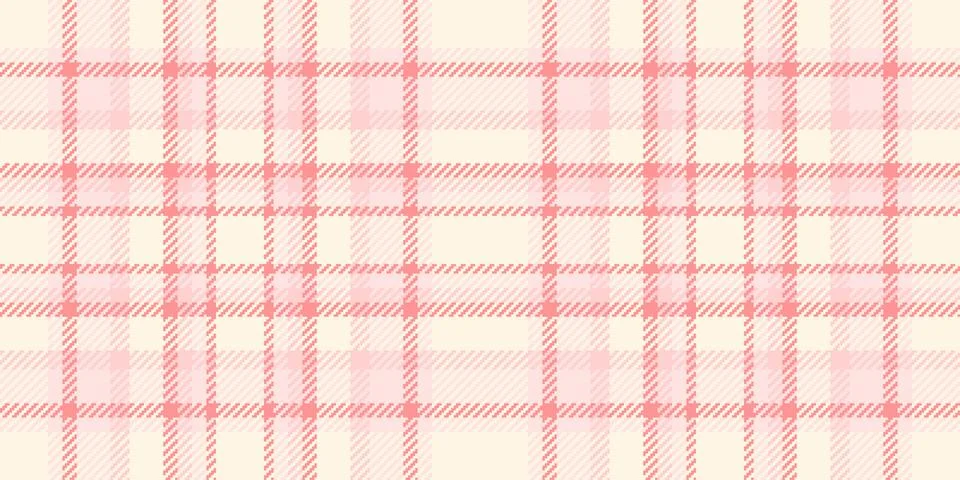 Misty rose vector seamless texture, faded textile fabric pattern. Checked b.. Stock Illustration