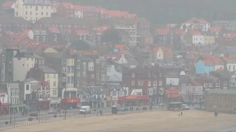 Misty Seafront Stock Footage 10887542