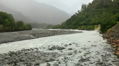 Misty stream Stock Footage 10890176
