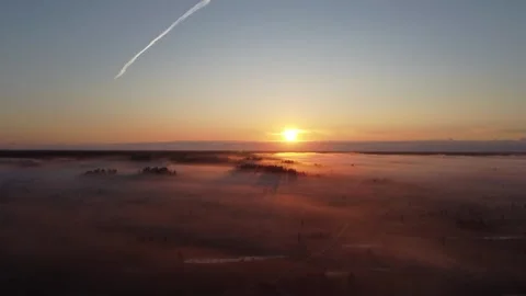 Misty Sunrise Video stock 247433067