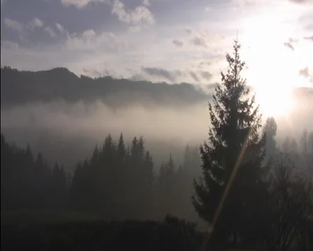 Misty sunrise/sunset Video stock 978255