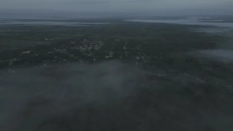 Misty town 스톡 동영상 301661747