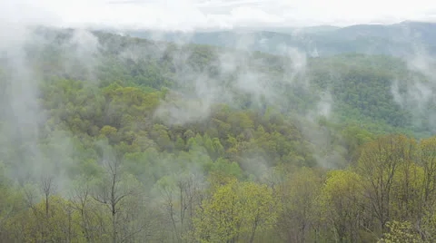 Misty Valley Stock Footage 23604787