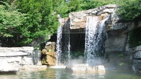 Misty Waterfall Stock Footage 7747531