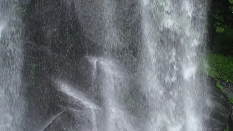 Misty waterfall in the mountains, waterfall in the forest 스톡 동영상 310345903