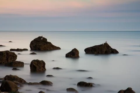 Misty waters 写真素材