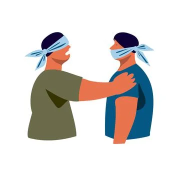 Misunderstanding due to communication problems Stock Illustration