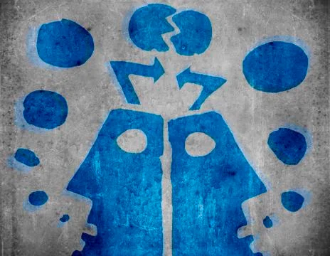 Misunderstandings Stock Illustration