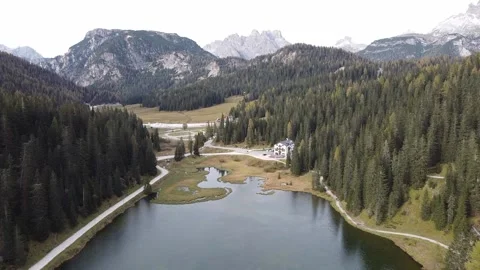 Misurina lake 스톡 동영상 147563207