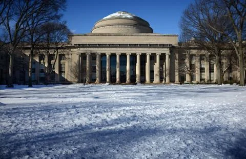 M.I.T. Campus in Winter Foto stock