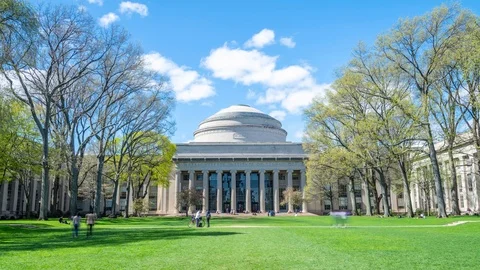 MIT Great Dome, Cambridge, Day Timelapse Video Stock Footage