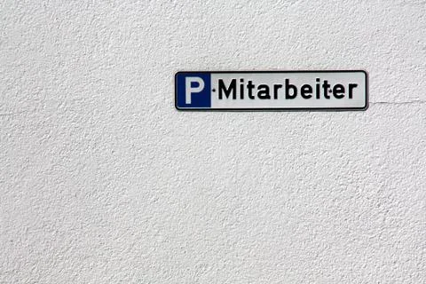 Mitarbeiterparkplatz Stock Photos
